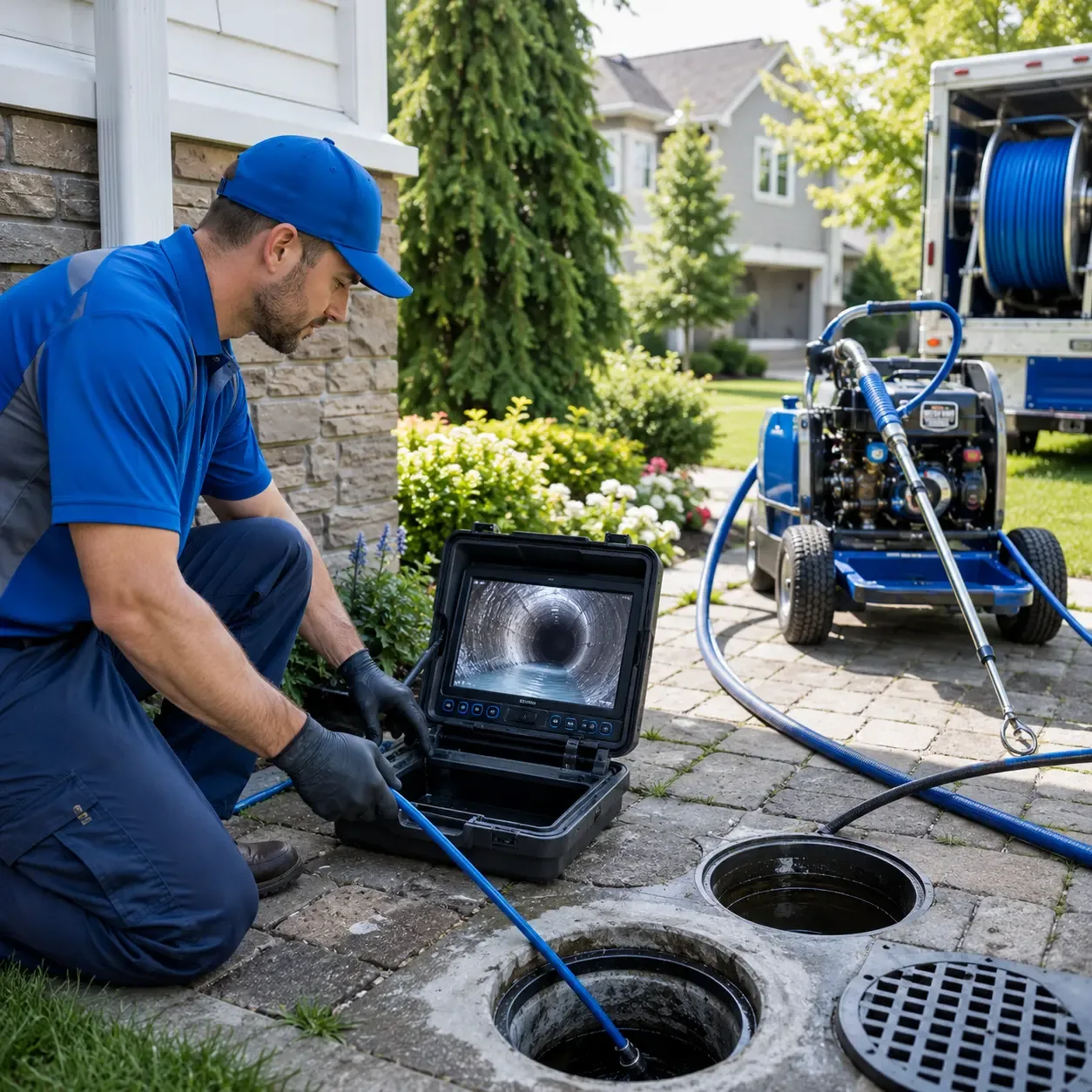 Outdoor drain cleaning professionals serving South Windham, CT